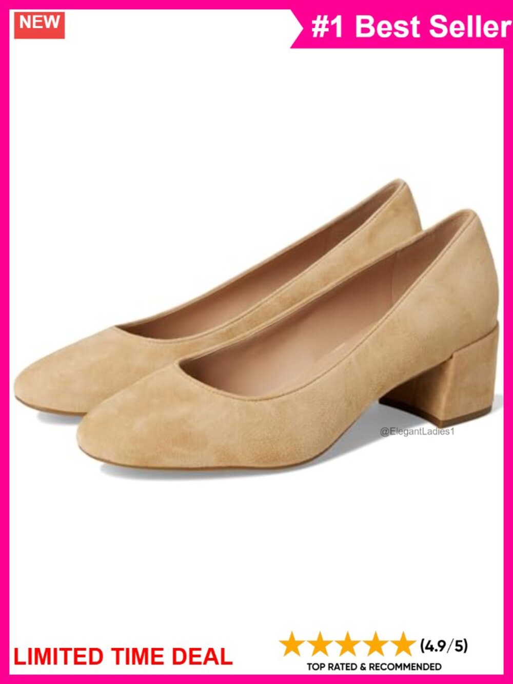 Cole Haan Go-to Shayla Block Heel Pump with Luxury Cushioning